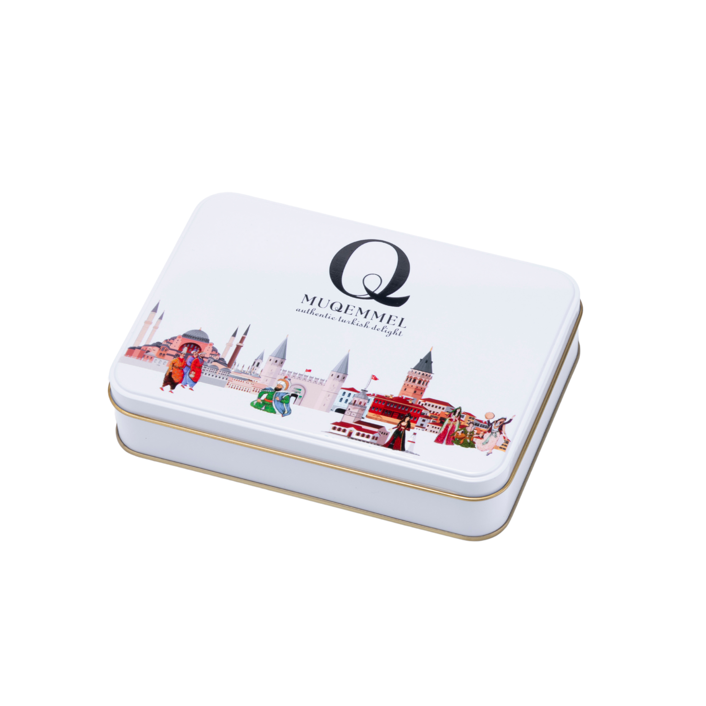 400g Gül Yapraklı Lokum ( Beyaz )