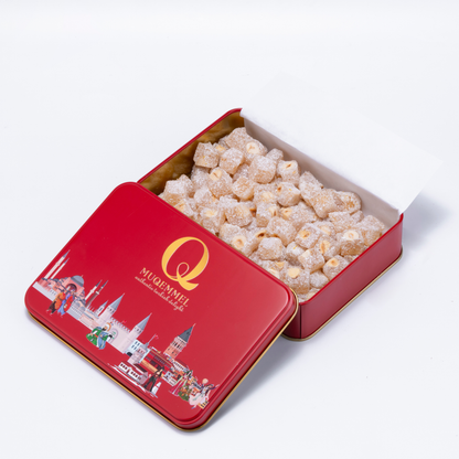 400g Fındıklı Çifte Kavrulmuş Lokum ( Kırmızı )