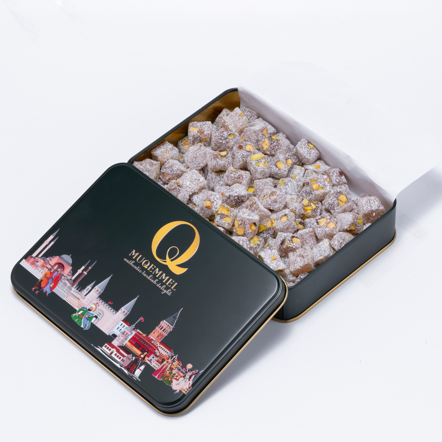 400g Antep Fıstıklı Hindistan Cevizi Kaplı Çifte Kavrulmuş ( Yeşil )